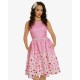 Dámské retro šaty Delta Pink Blossom Floral